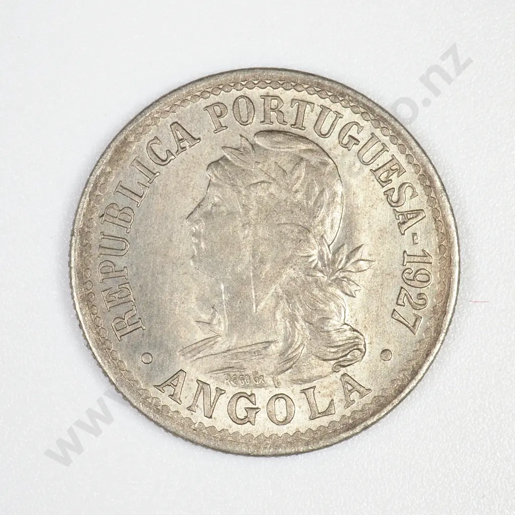 Angola 1927 2 Macutas (10 Centavos) Image 1++