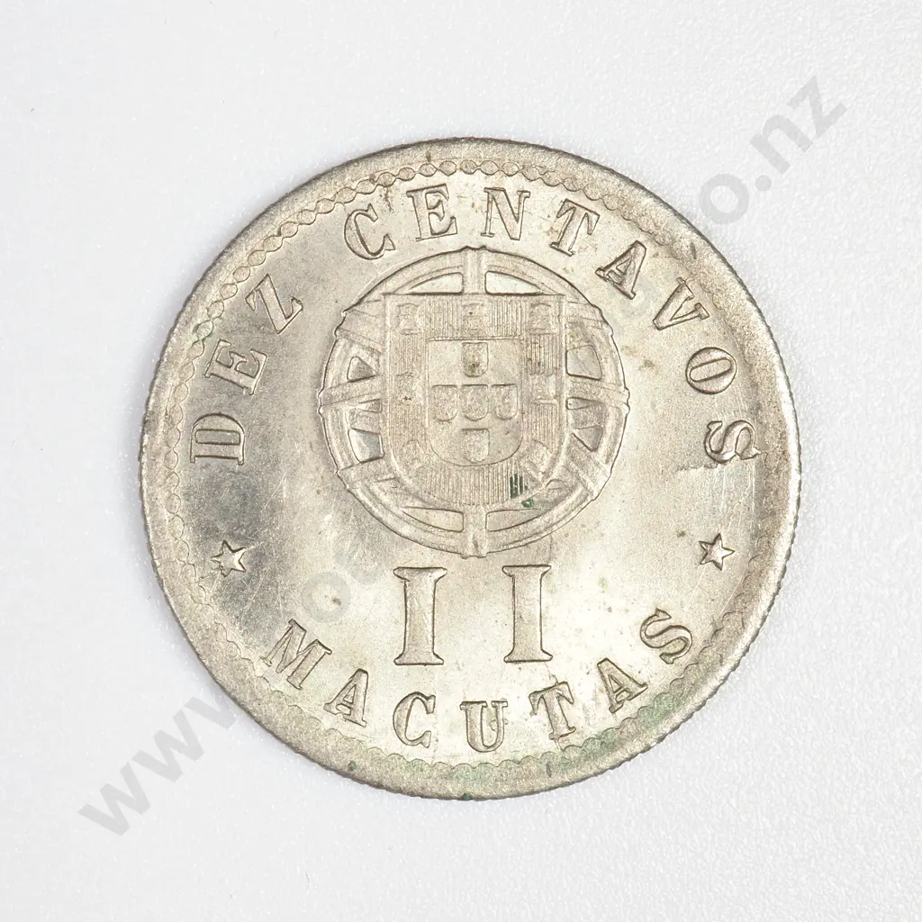 Angola 1927 2 Macutas (10 Centavos) Image 1++