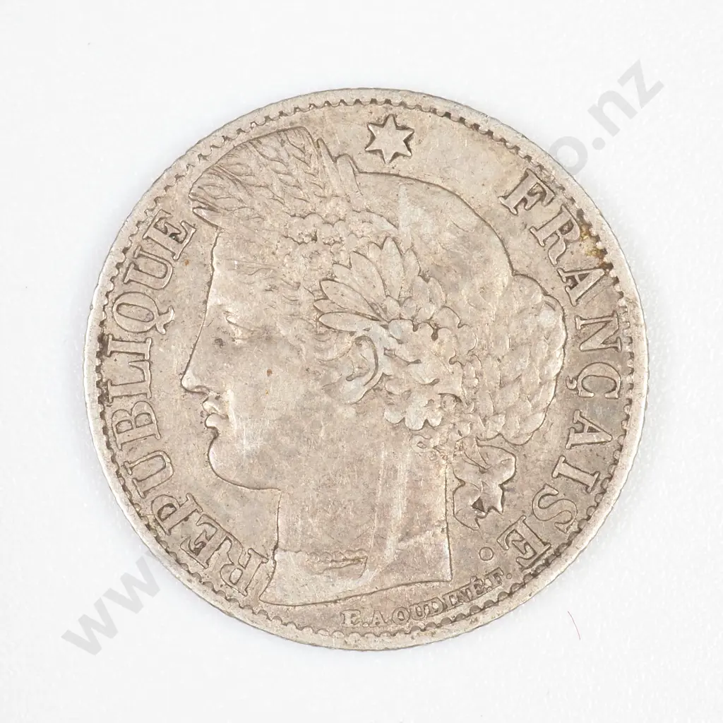 France 1873A 50 Centimes - Scarce Coin Image 1++