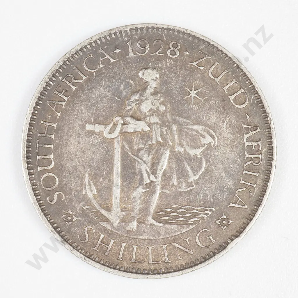 South Africa 1928 Shilling - George V Image 1++