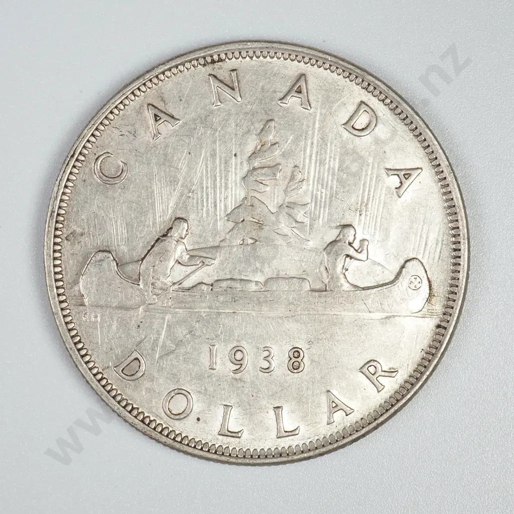1938 Canada Silver Dollar  Image 1++