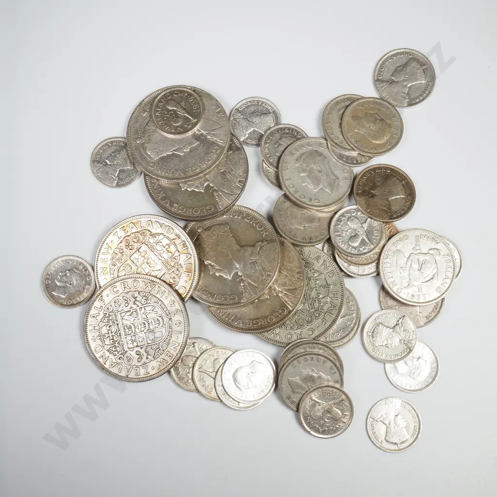 173 Grams of NZ 50% Silver Coinage - Some Cleaned Image 1++