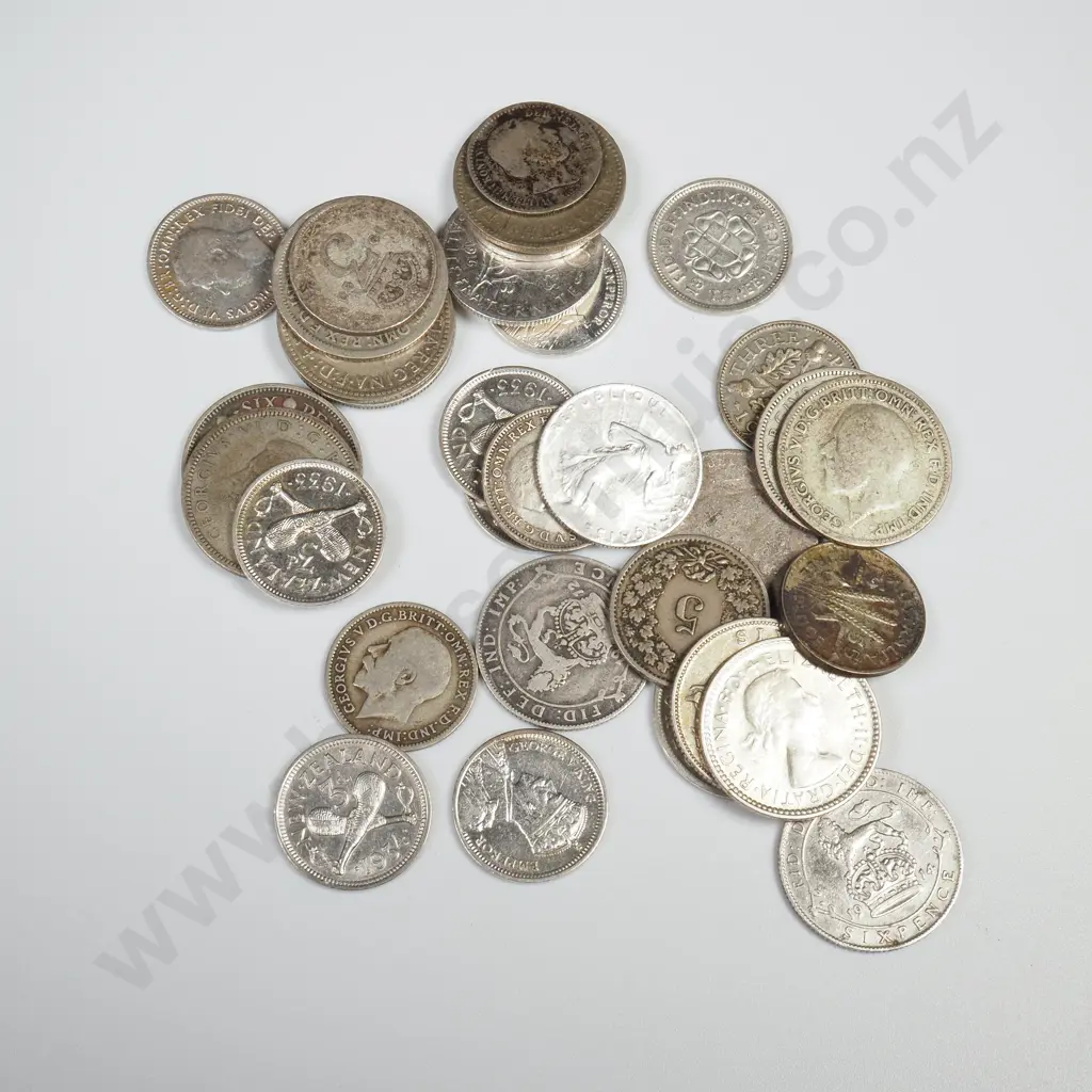 67.5 Grams of Various Mainly 50% Silver Coins - Various Countries Image 1++