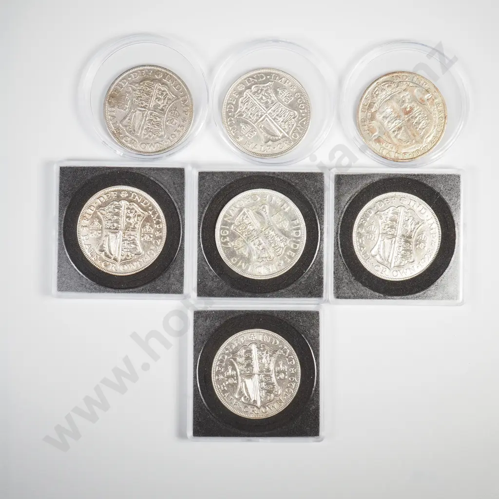 7 UK 50% Silver Crowns - All Cleaned  Image 1++