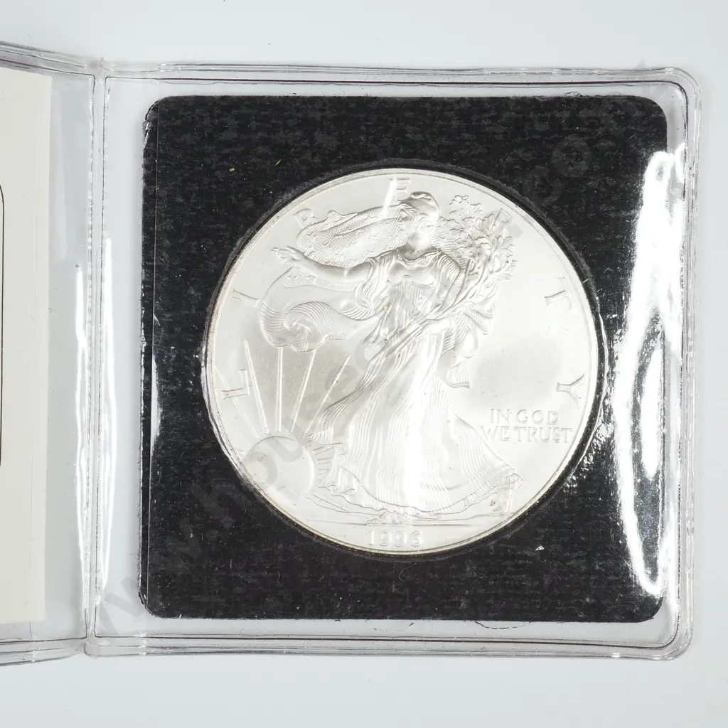 1996 US One Ounce Silver Eagle Coin Image 1++
