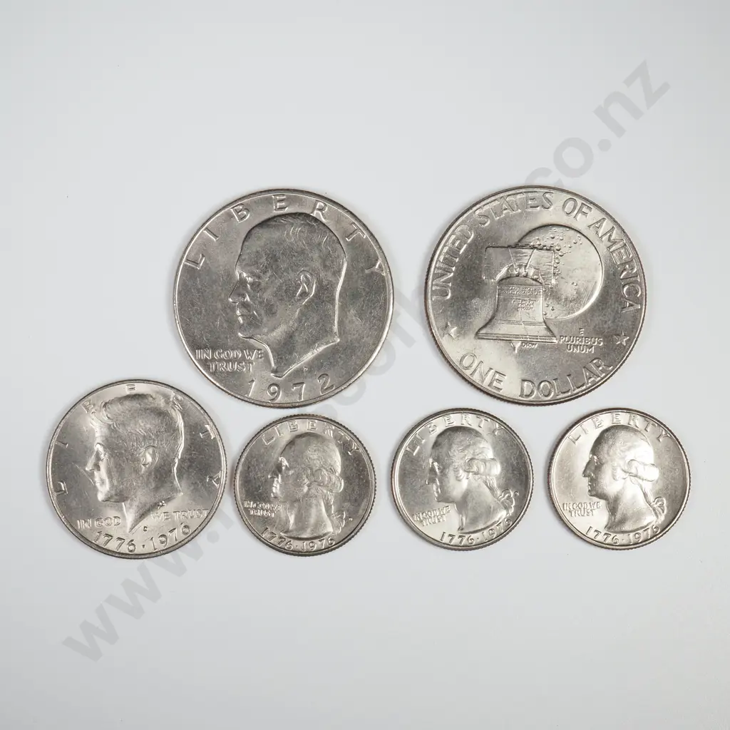 Six US Bicentennial Coinage  Image 1++