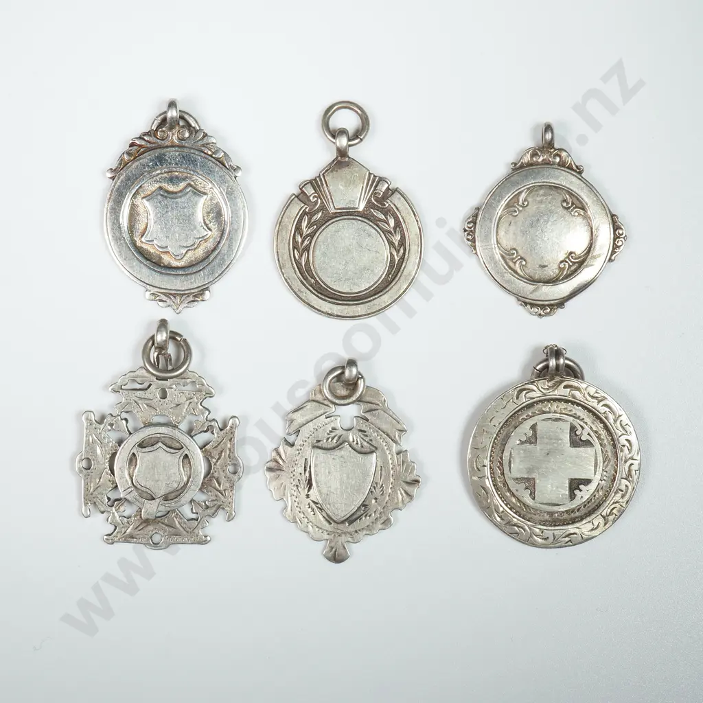 37.2 Grams of Sterling SIlver Unawarded Prize Fobs Image 1++