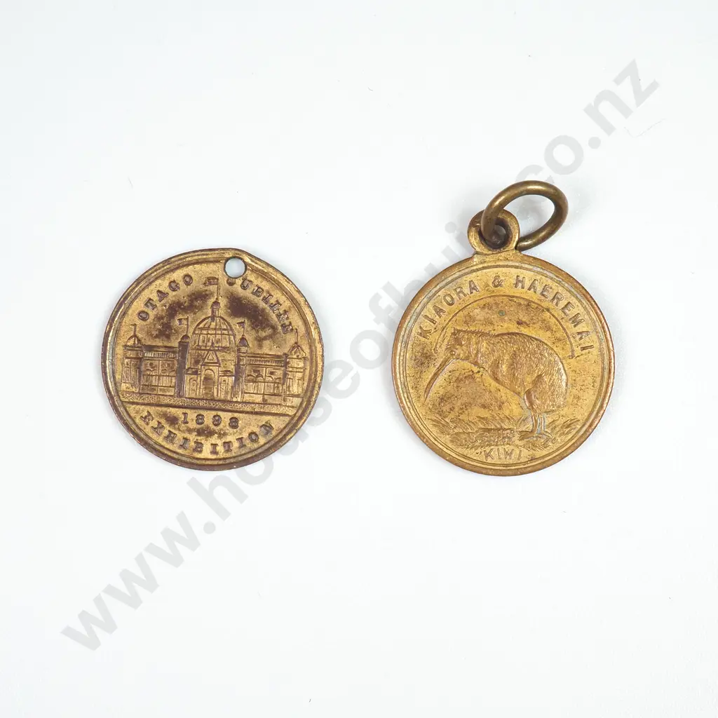 Two Gilt NZ Exhibition Medalettes  Image 1++