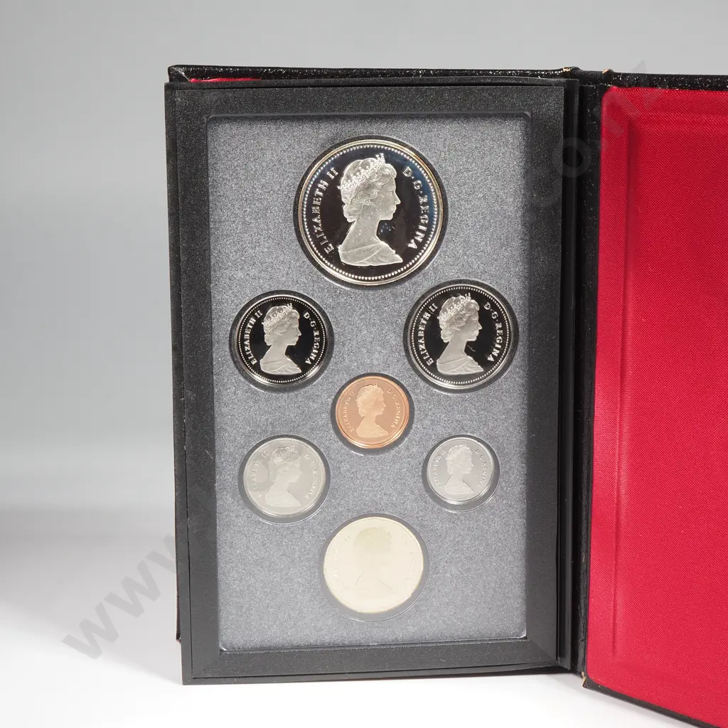 Canada 1989 Proof Coin Set with Silver Dollar Image 1++