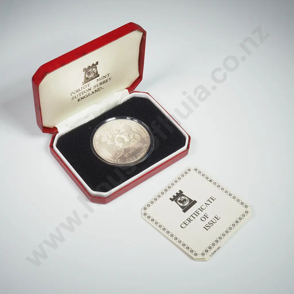 1978 St Helena 25th Anniversary of Queen Elizabeth's Coronation Silver Proof Image 1++