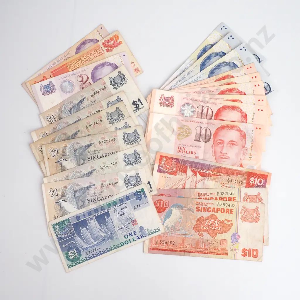 Singapore Notes, Face Value $254, CV$337 Image 1++