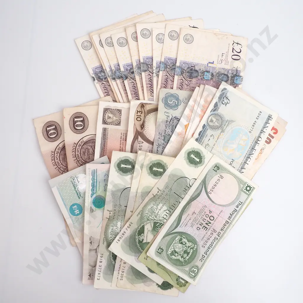 Great Britain Notes, Face Value 336 Pounds, CV$773 Image 1++