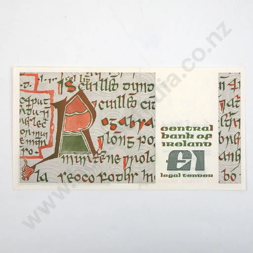 Ireland One Pound  Banknote  Image 1++