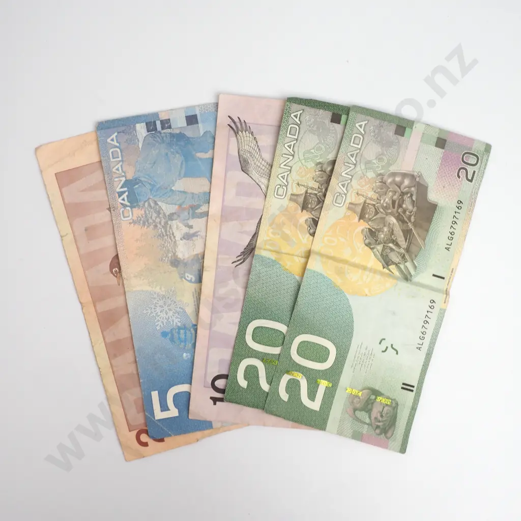 Canadian Paper Notes, Face Value $57, CV$70 Image 1++