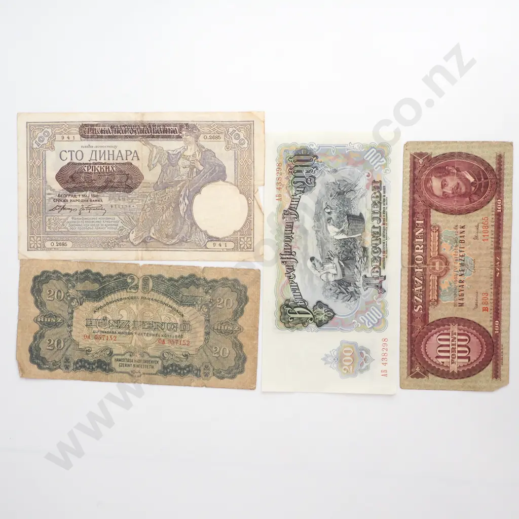 Assorted European Cold War Era Banknotes  Image 1++