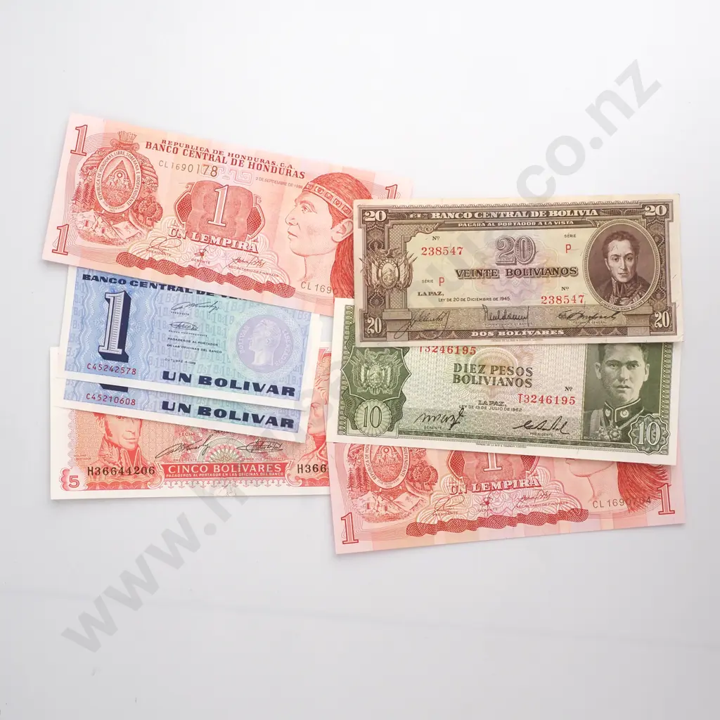 Assorted South American Banknotes  Image 1++