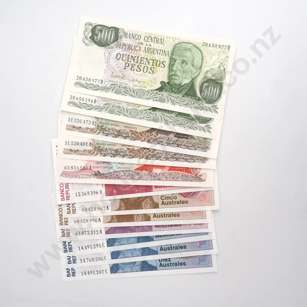 Assorted Argentina Banknotes  Image 1++
