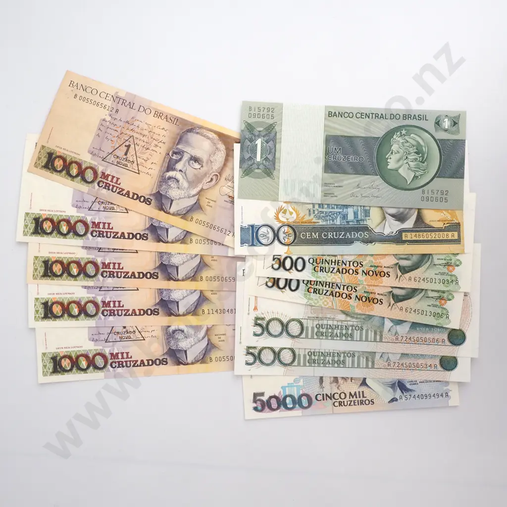 Assorted Brazil Banknotes  Image 1++