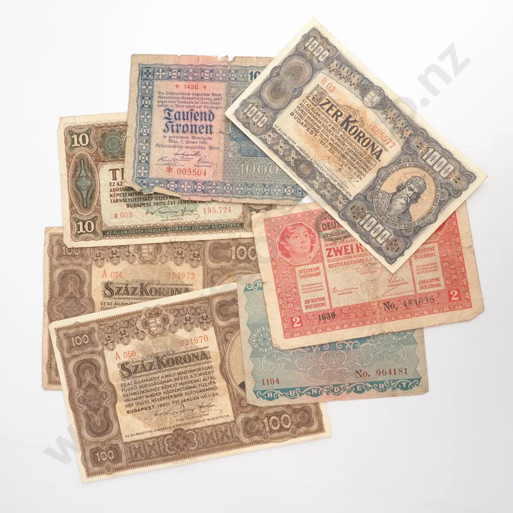 Assorted Old Hungarian Banknotes  Image 1++