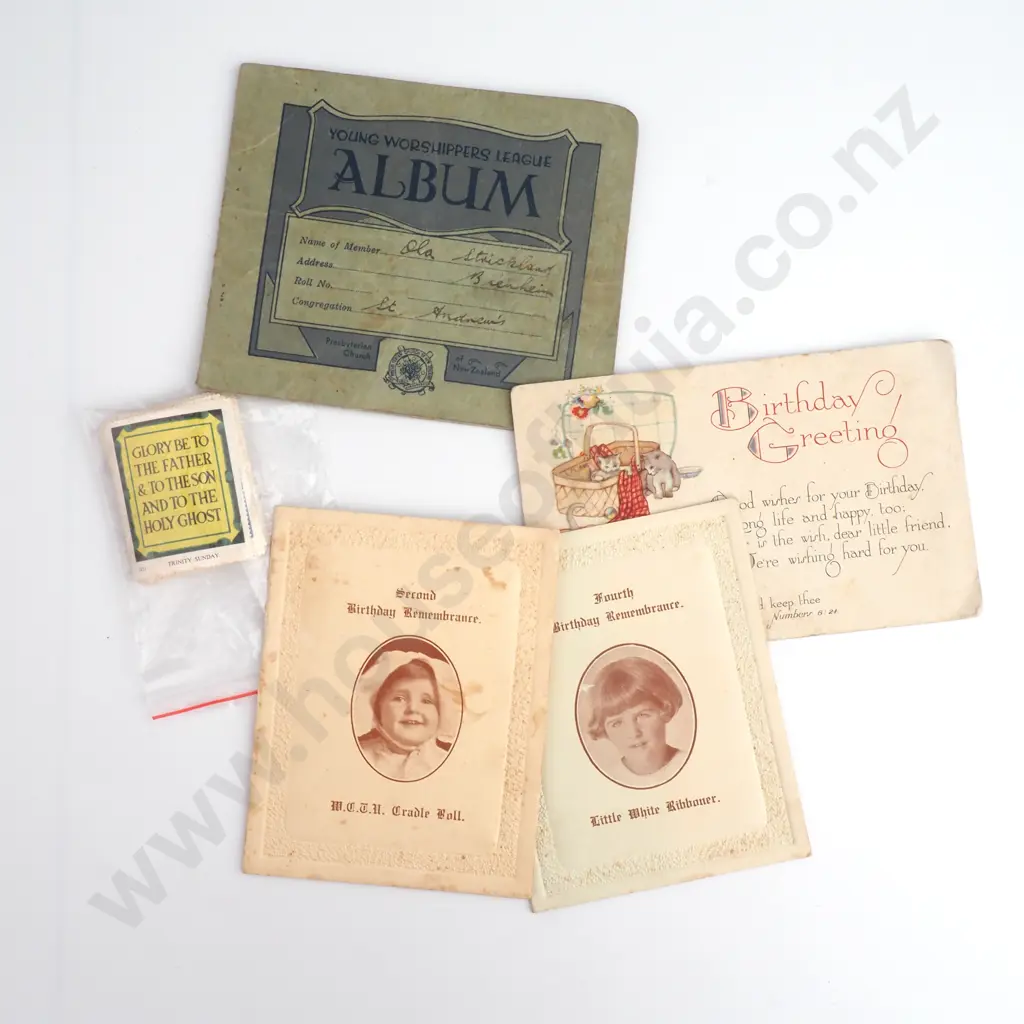 Presbyterian Church Stamp Book - Early 20th Century Image 1++