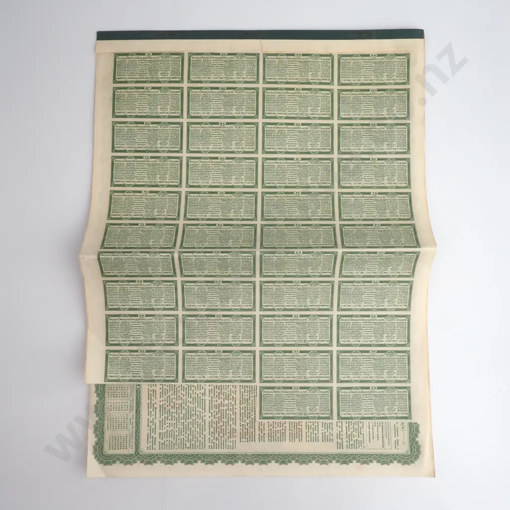 Chinese Re-Organsiation Bond Loan 100 Pounds Sterling - Cancelled - Most Coupons Remain Image 1++