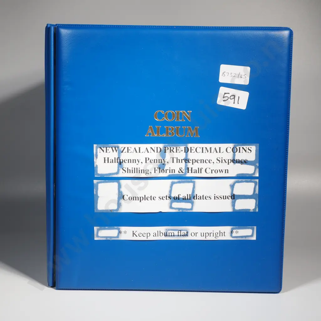 Date Run Collection of New Zealand Circulation Coins 1933 to 1965 (almost complete) Image 1++