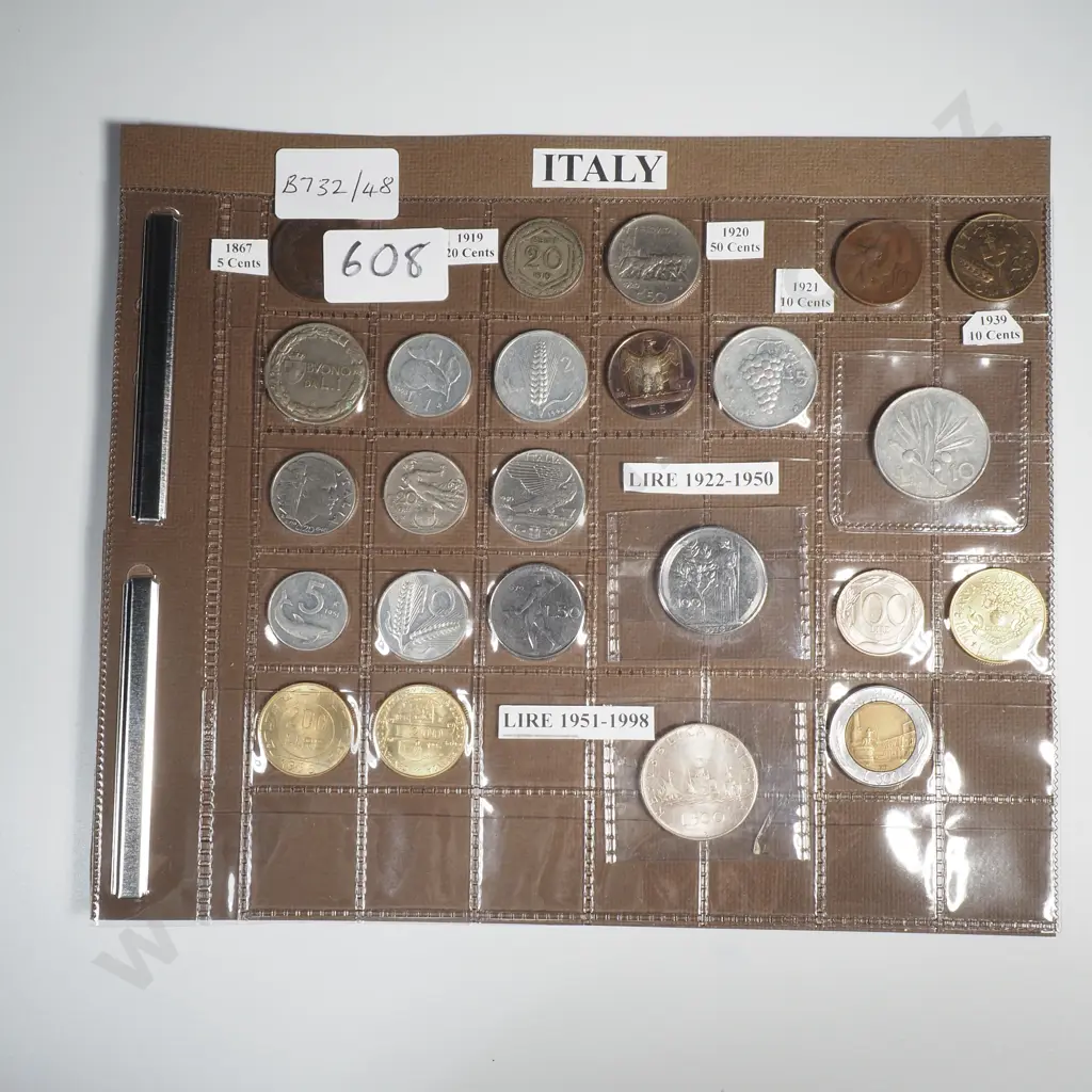 Italian Circulation Coins mostly 20th Century Image 1++