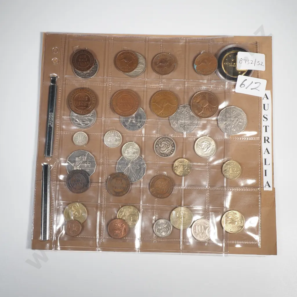 Australian Circulation Coins 1919 to 2010, includes 1927 Opening of Parliament House Florin Image 1++