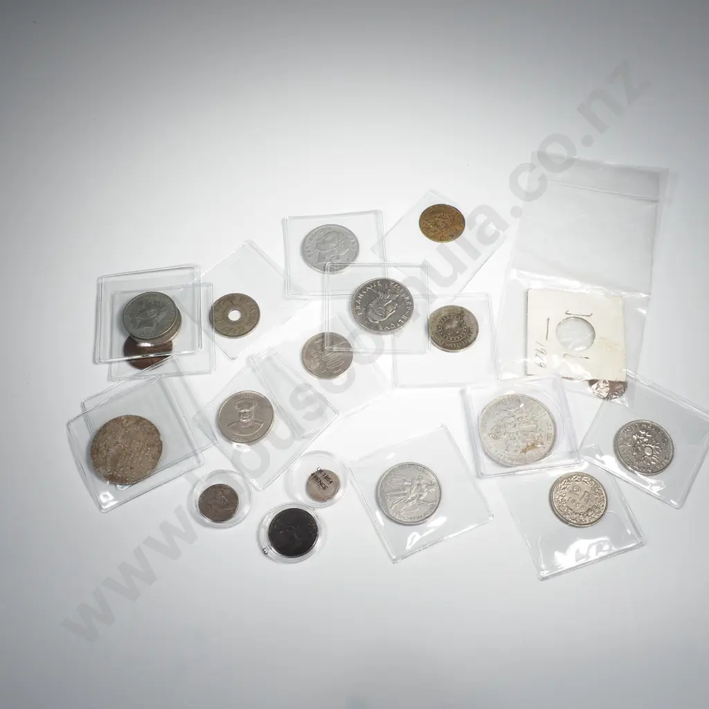 Large Lot of Individually Carded Interesting International Coinage Image 1++