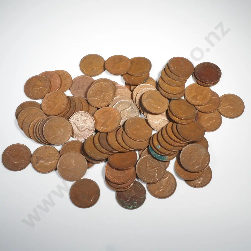 840 Grams of Australian Pennies Image 1++