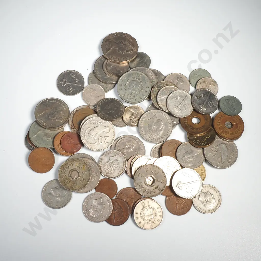 430 Grams of Various Mainly FIJI Coinage Image 1++
