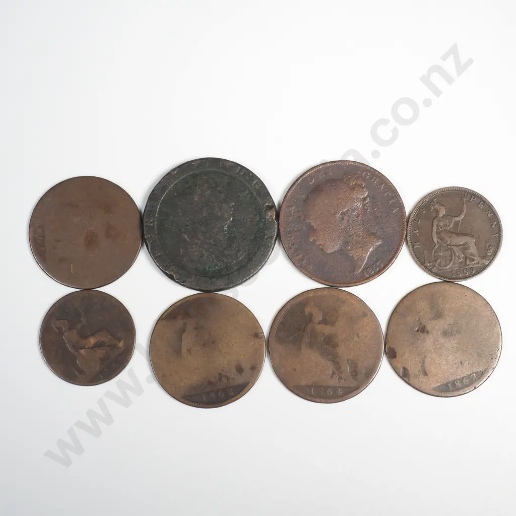 Assorted Copper Coinage incl Cartwheel Penny  Image 1++