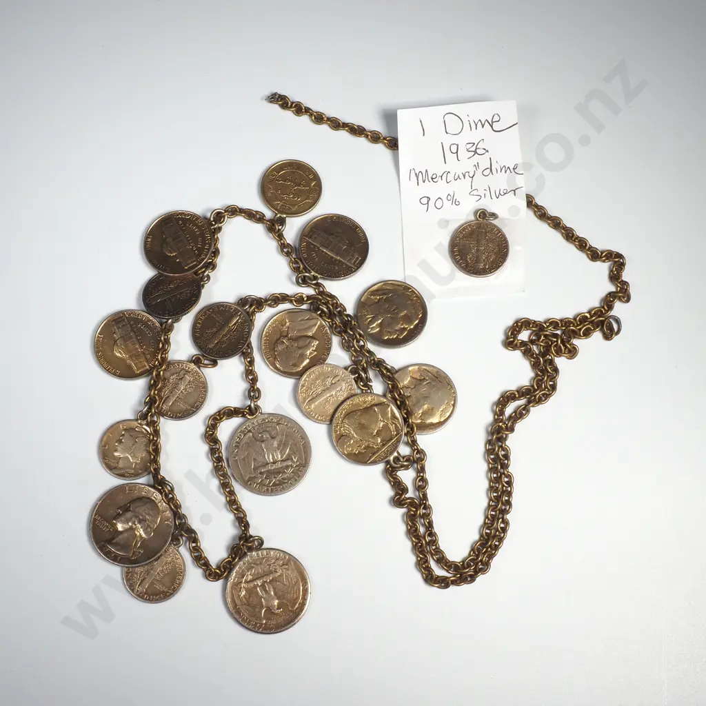 Assorted Lot of US Coinage - Some Deface / Damaged Image 1++