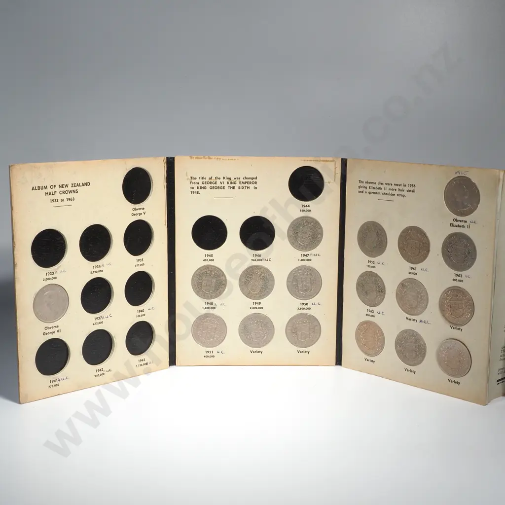 John Bertrand NZ Half Crown Coin Folder Image 1++