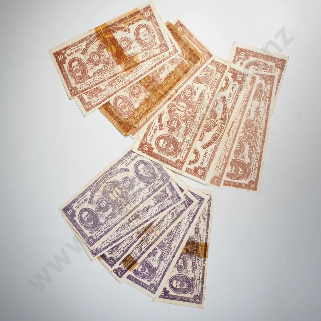 Assorted lot of Worn Play Money Image 1++