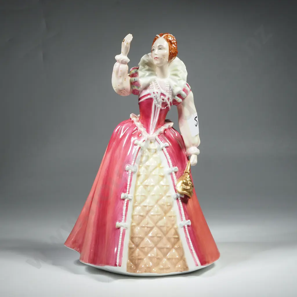 Royal Doulton "Queens Of the Realm" Queen Elizabeth 1 HN 3099. No. 479G Image 1++