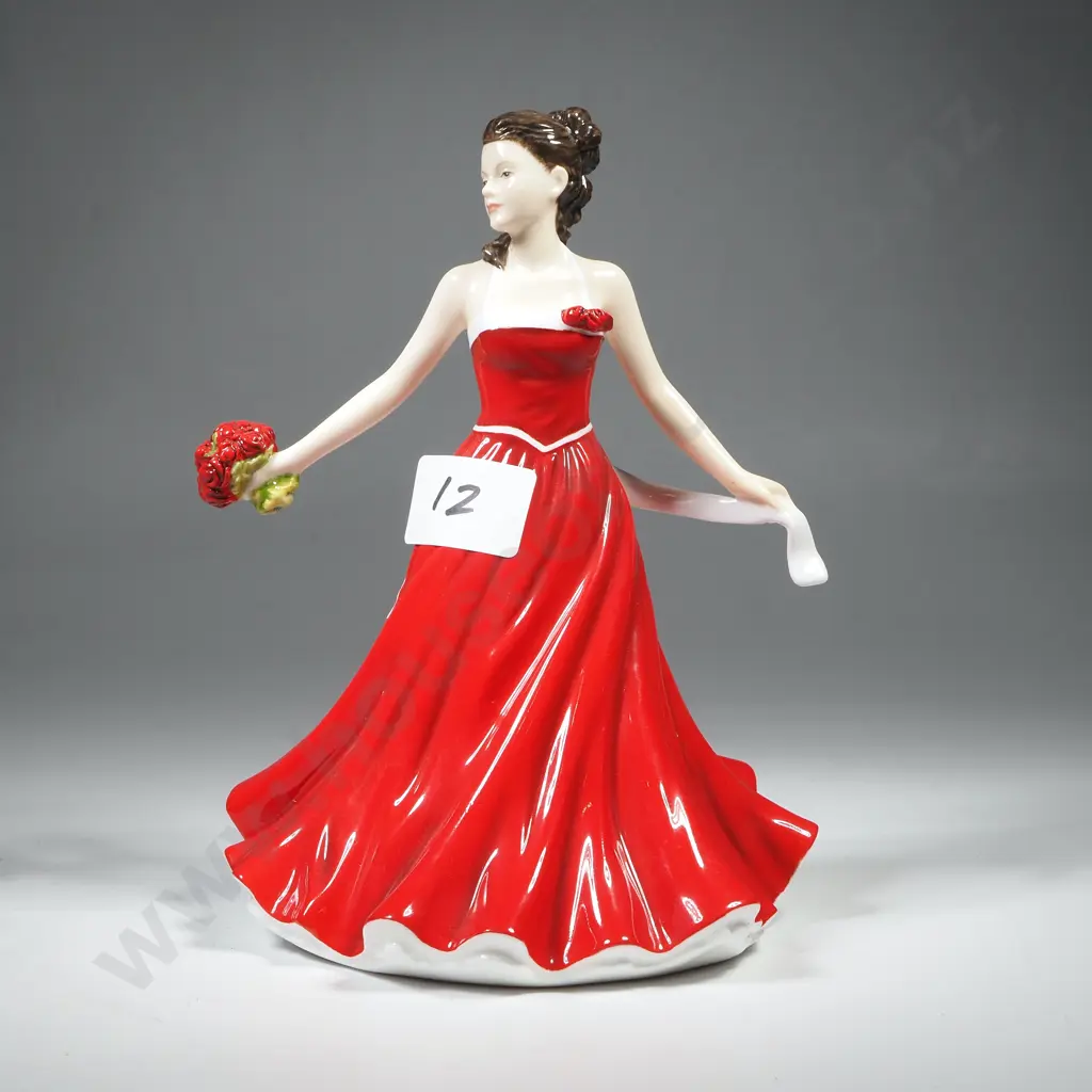 Royal Doulton Figure  Flower Of the Month "June Rose Love" Image 1++