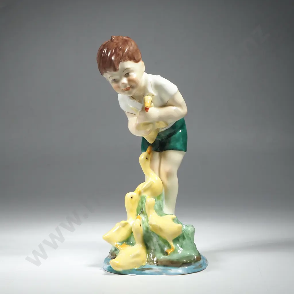 Vintage Royal Worcester 'Johnnie' Figurine - 1950 Image 1++