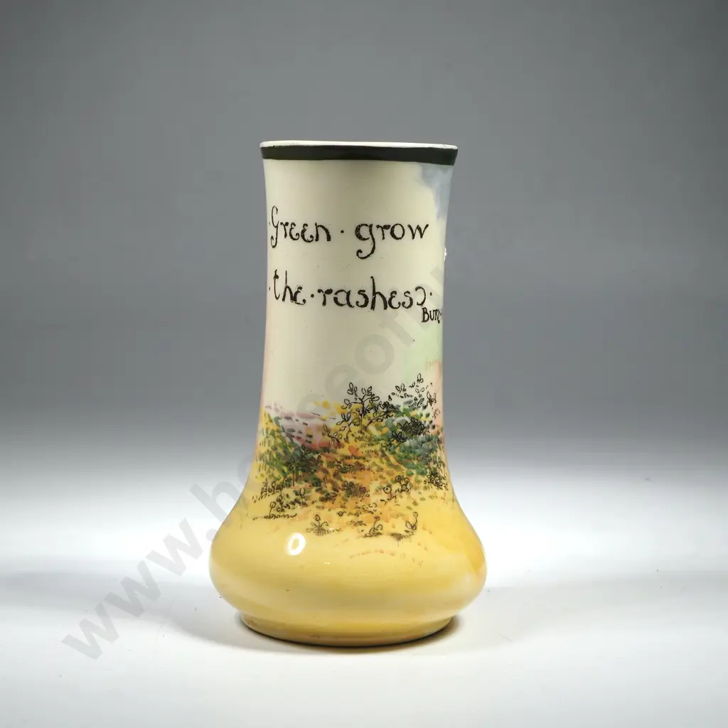 Small Royal Doulton Series Ware Vase 'Green Grow the Rushes Grow' Image 1++