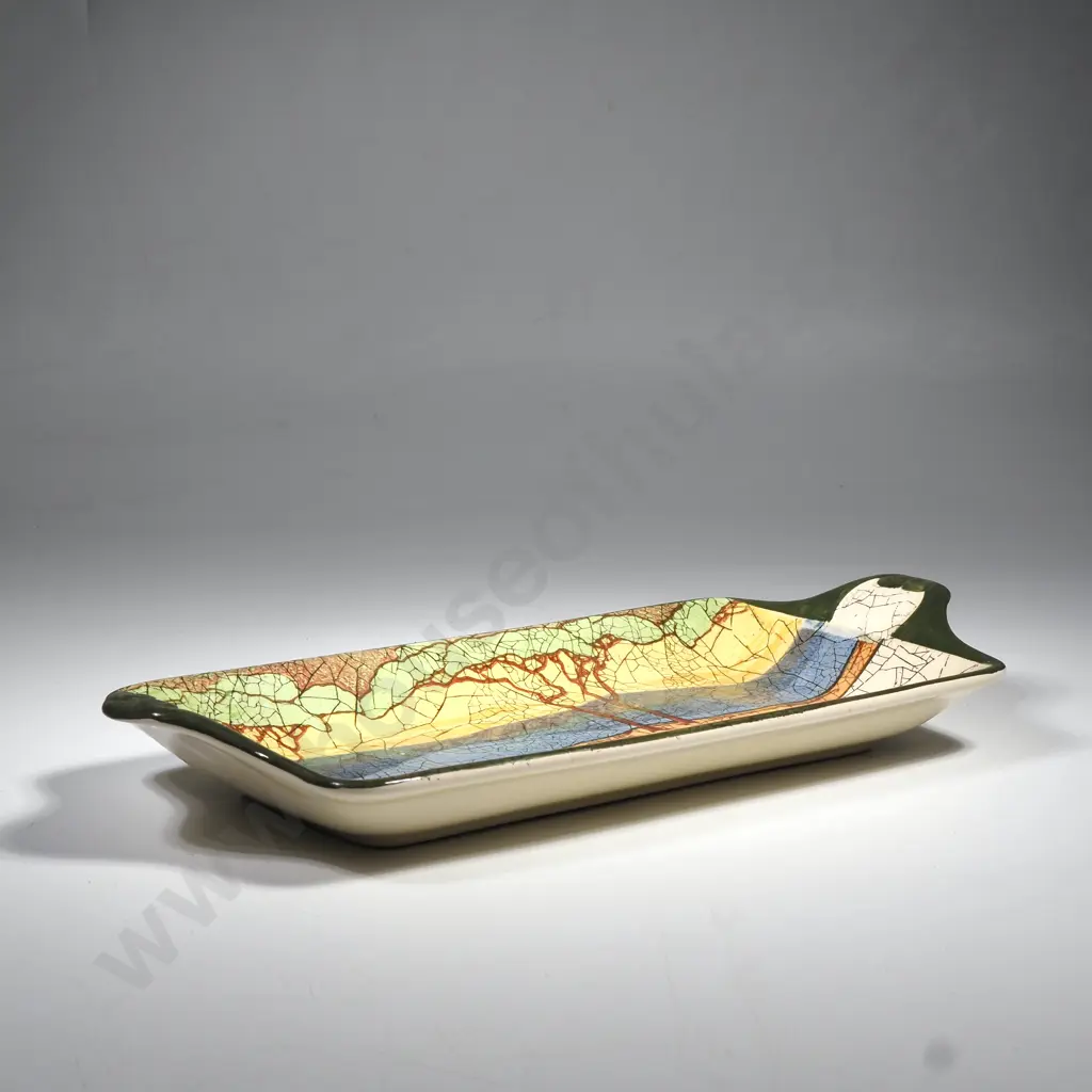 Royal Doulton Sandwich Tray in the 'Deadwood Crackle' Image 1++