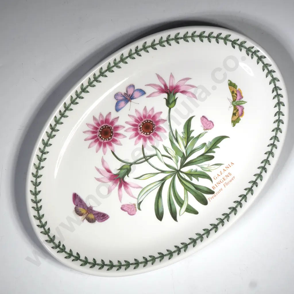 Portmeirion Botanical Pattern Steak Platter in the Gazania Ringens Pattern (Treasure Flower) Image 1++