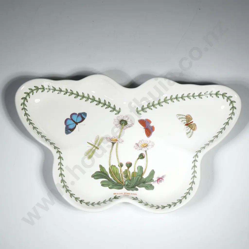 Portmeirion Botanic Garden Butterfly Shaped Dish 'Bellis Perennis' Image 1++