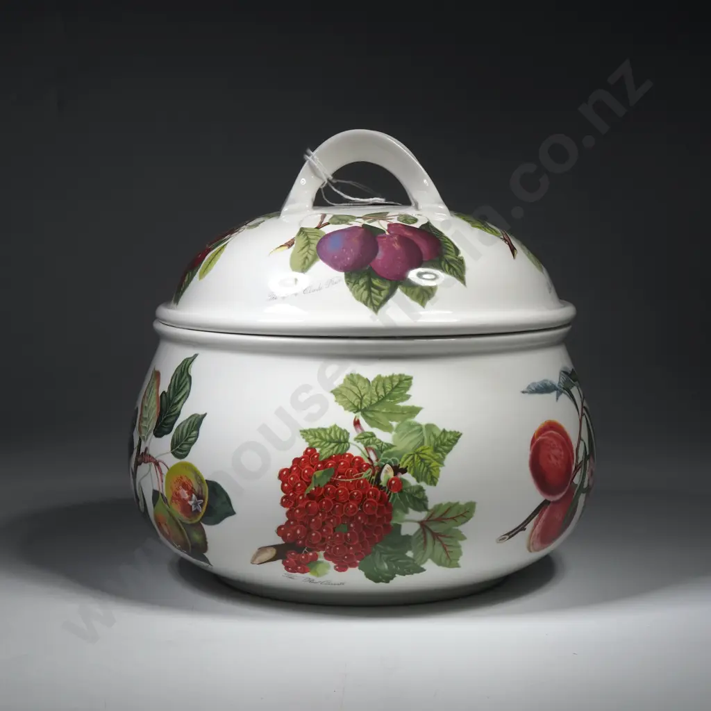 Portmeirion Pomona Round Covered Casserole/Tureen w Classic Botanical Fruit Illustrations by Susan William Ellis Image 1++