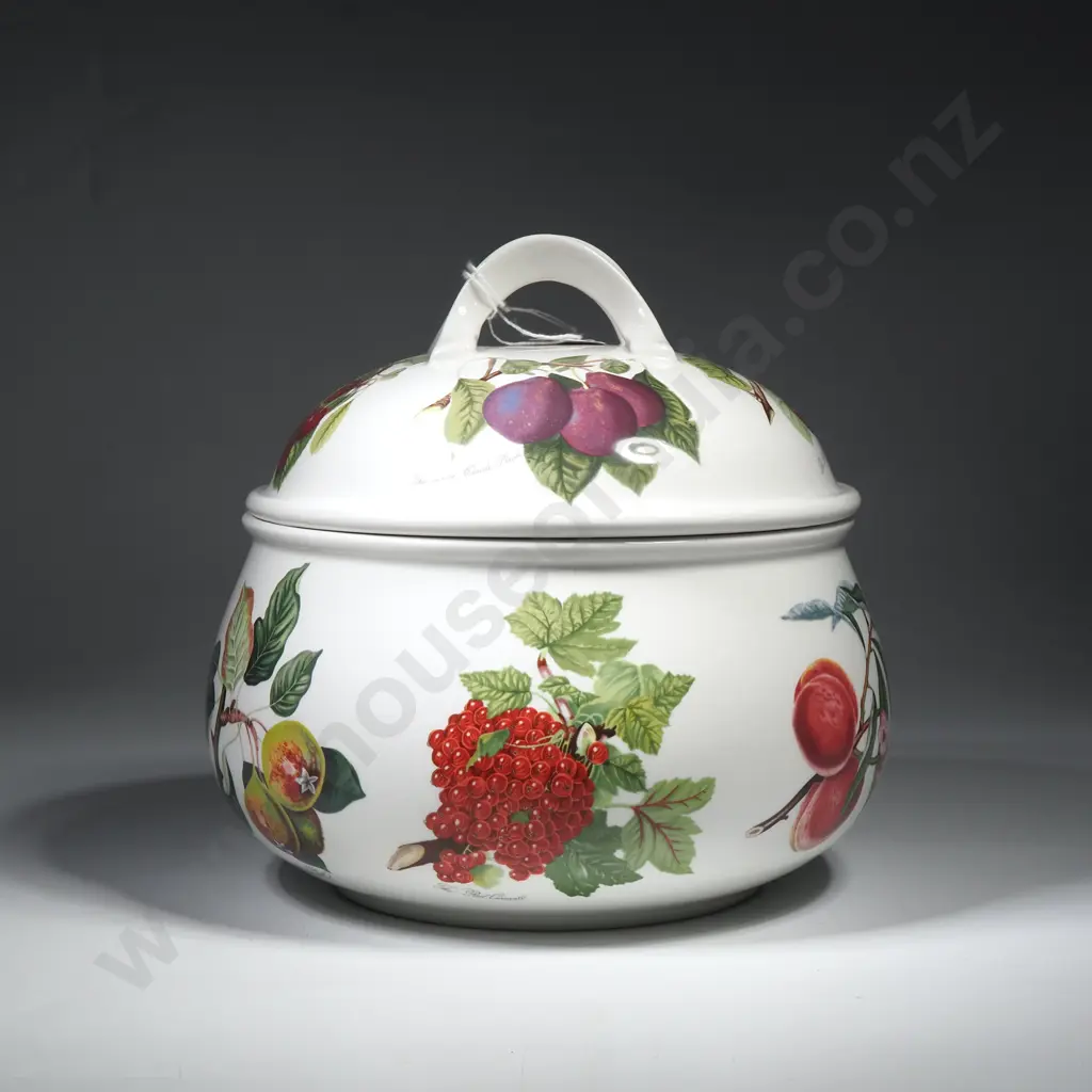 Portmeirion Pomona Round Covered Casserole/Tureen w Classic Botanical Fruit Illustrations by Susan William Ellis Image 1++