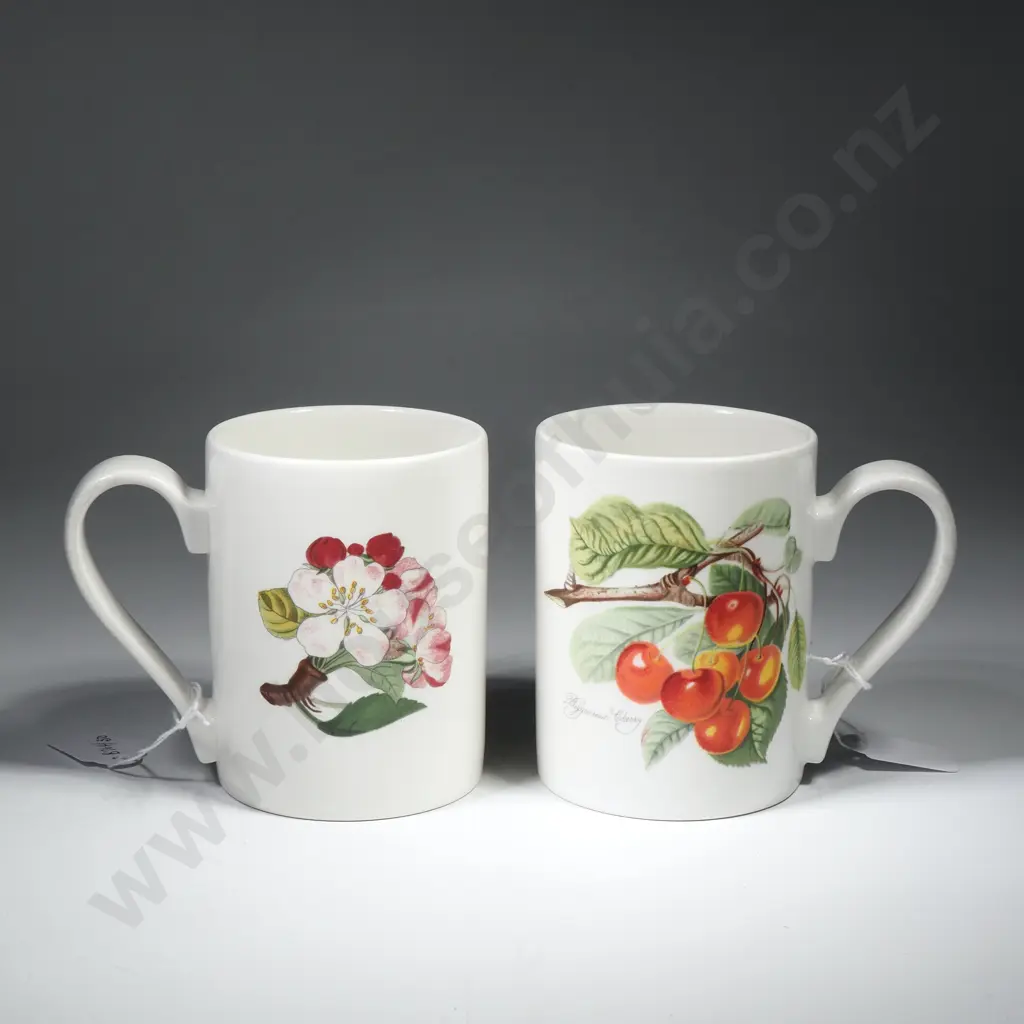 Two Portmeirion Coffee Mugs in the Pomona Pattern Image 1++