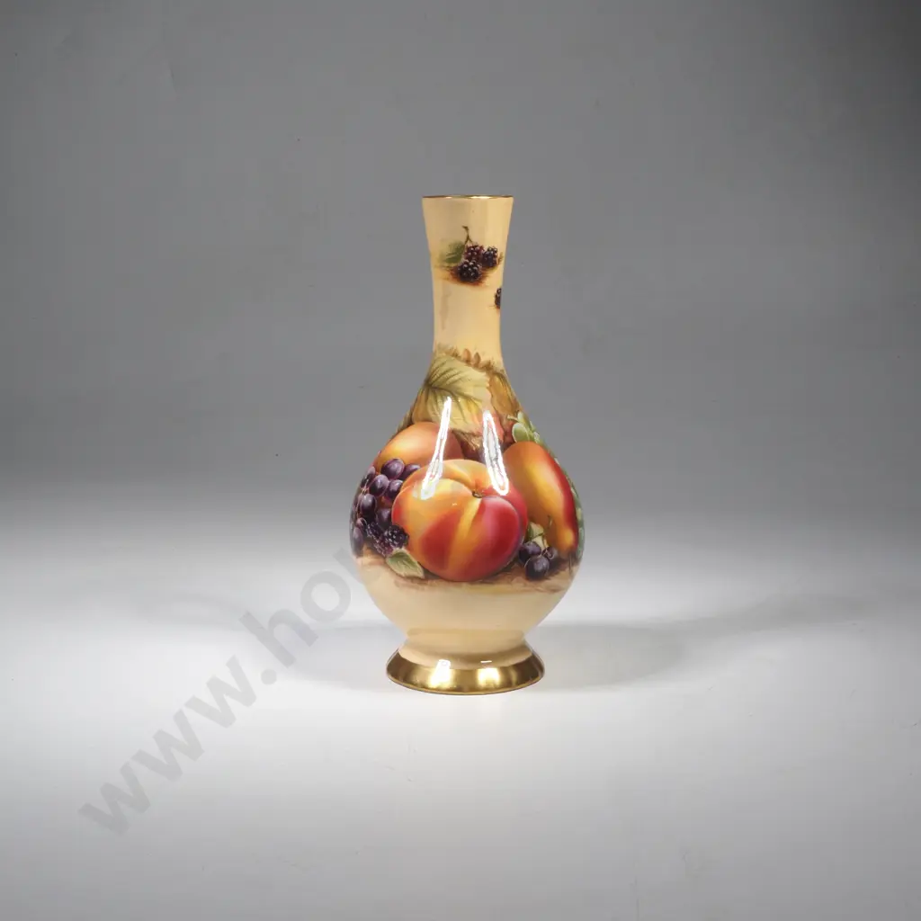 Vintage Aynsley Orchard Gold Vase Image 1++