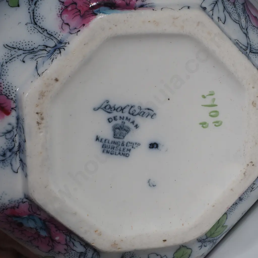 Winton Grimwades 'Filigree' Jug & a Losol Ware Hexagonal 'Denham' Jug Image 1++