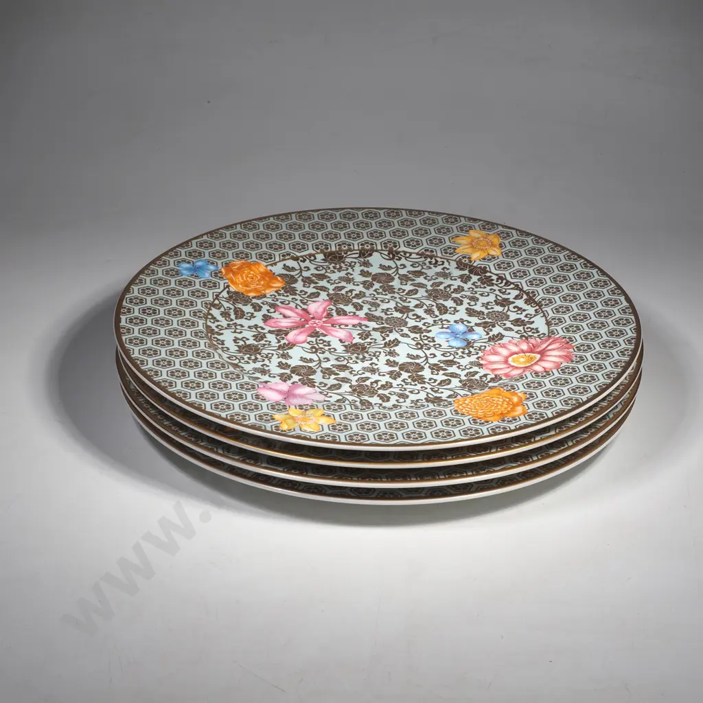 Four Large Villeroy & Boch Aureus Dinner Plates Image 1++