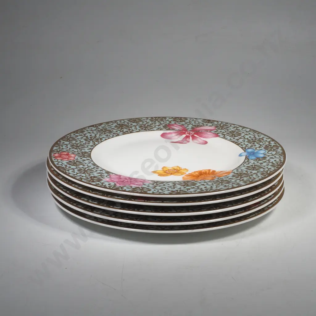 Five Villeroy & Boch Aureus Entrée Plates Image 1++