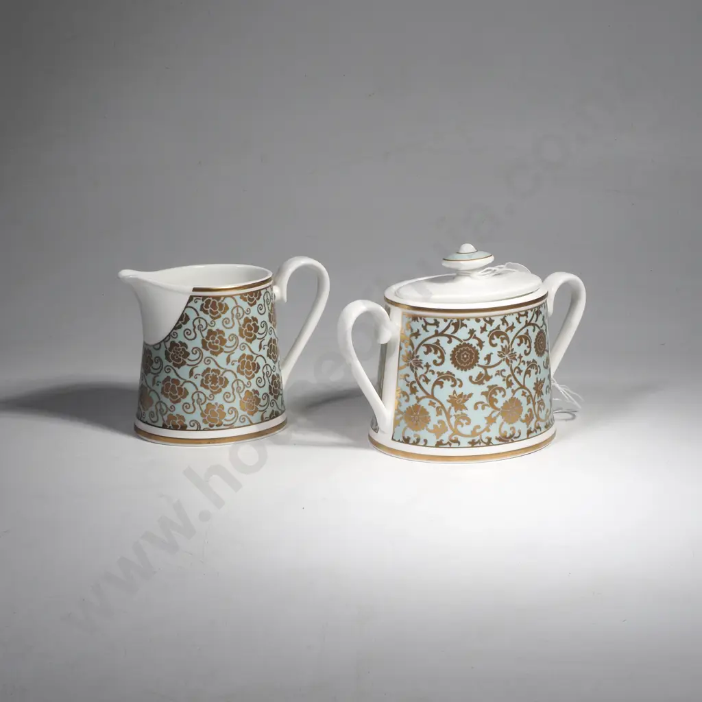Villeroy & Boch Aureus Lidded Sugar Bowl & Milk Jug Image 1++